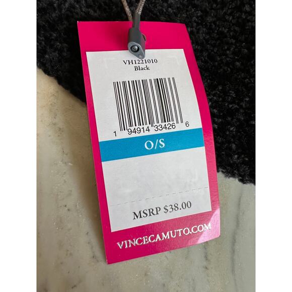 Vince Camuto Chenille Bucket Hat Black - Picture 3 of 4